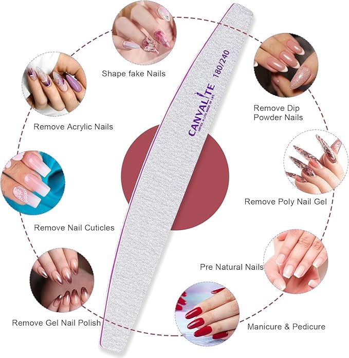 Canvalite Nail Files for Natural