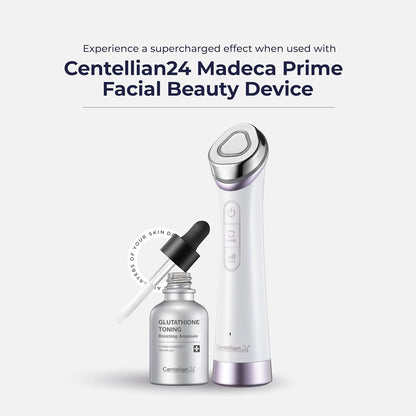 Centellian 24 Glutathione Toning Boosting Ampoule - Illuminated & Even Skin Tone. Glutathione Complex 200,000 ppm, Niacinamide & Vitamins (1.01 fl oz) by Dongkook Pharmaceutical