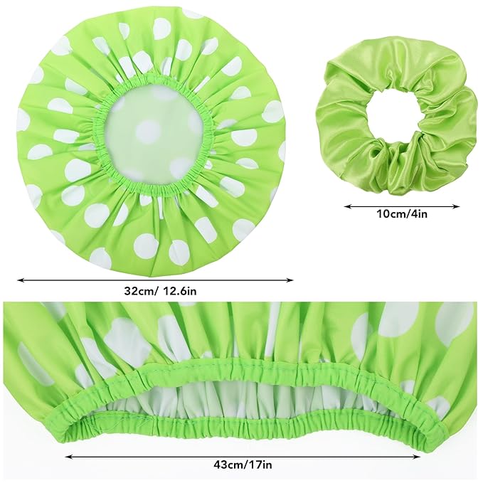 2 sets large shower caps