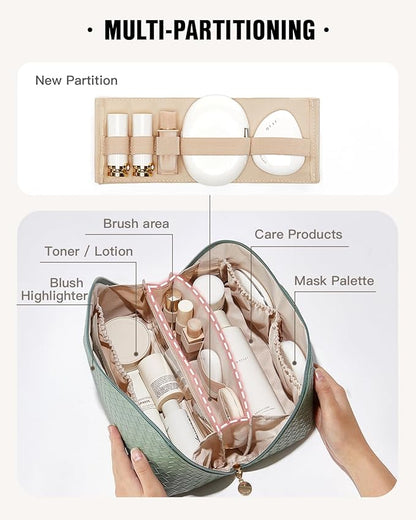 Eachy travel makeup bag,large capacity