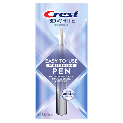 Crest 3DWhite Teeth Whitening Pen – Easy to Use, Erases Surface Stains – Up to 75 Uses per Pen – Convenient, On-The-Go Teeth Whitening Solution