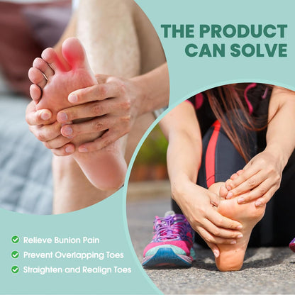 Welnove Toe Separator for Overlapping Toes - 12 PackToe Spacers for Bunions - Toe Corrector for Hammer Toes, Realign Crooked Toes - Preventing Rubbing Relieve Pressure (Small, White)