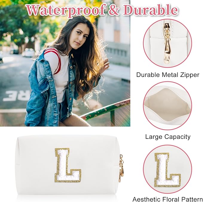 Personalized initial letter patch makeup