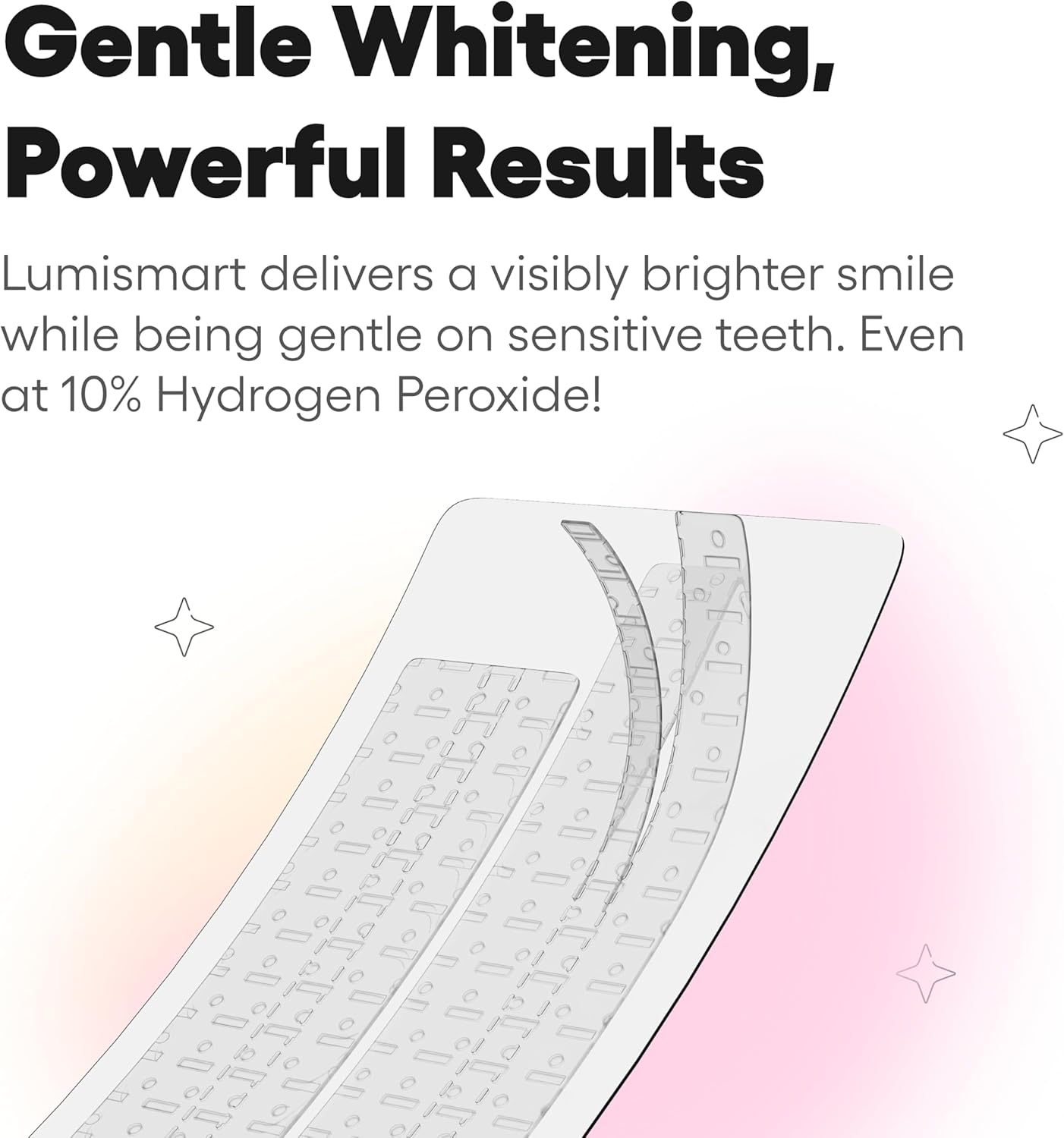 Something Nice Lumismart Whitening Strips - Dentist-Designed, Enamel Safe, up to 42 Treatments with Smart Adjust - Teeth Whitening Strips in Coconut for Sensitive Teeth