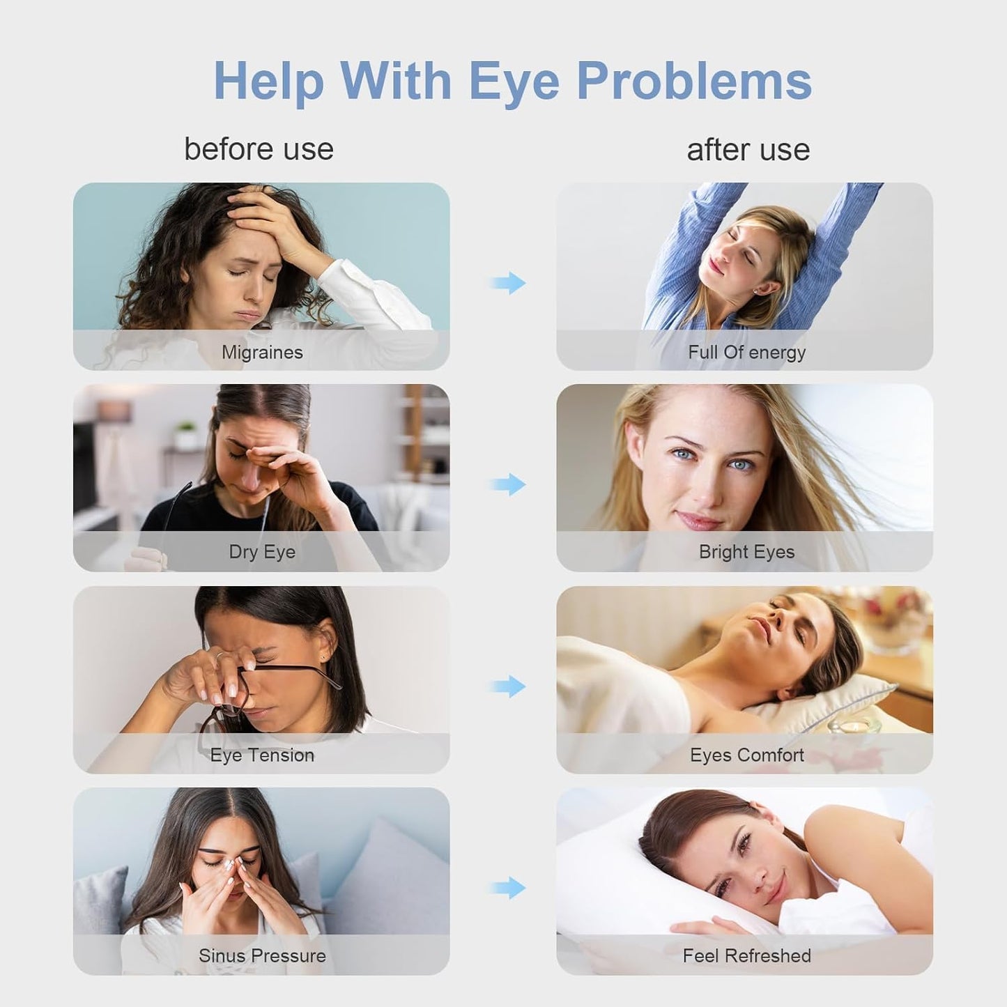 Eye Massager with Heat Heated Eye Mask with Bluetooth Music Eye Care Face Massager Eye Machine for Relax Migraine Eye Strain Dark Circle Eye Bags Dry Eye Mother Father Day Birthday Gifts for Men Women