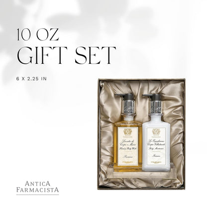 Antica Farmacista Acrylic Bath & Body Gift Set - Includes Body Wash, Body Moisturizer & Acrylic Tray - Bath & Body Gift Set for Women - Prosecco