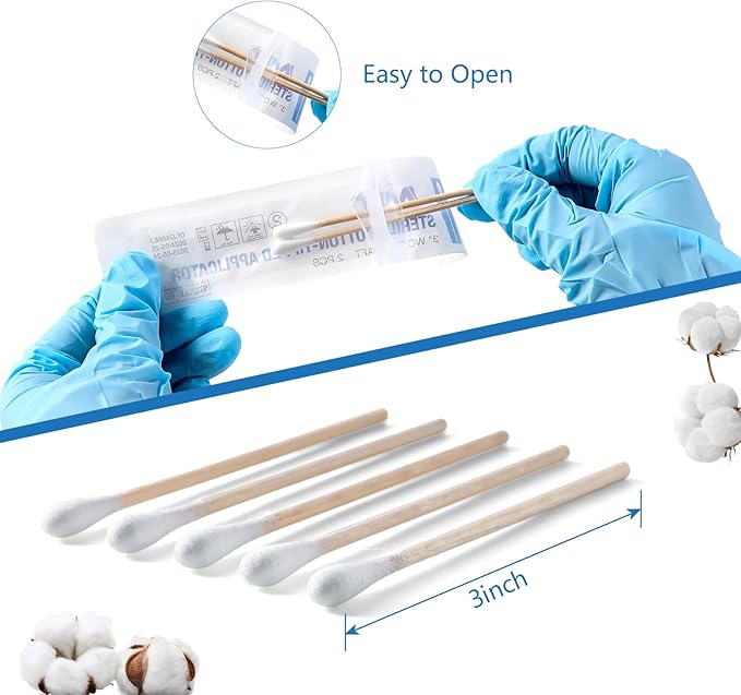 Jmu sterile cotton tipped applicators