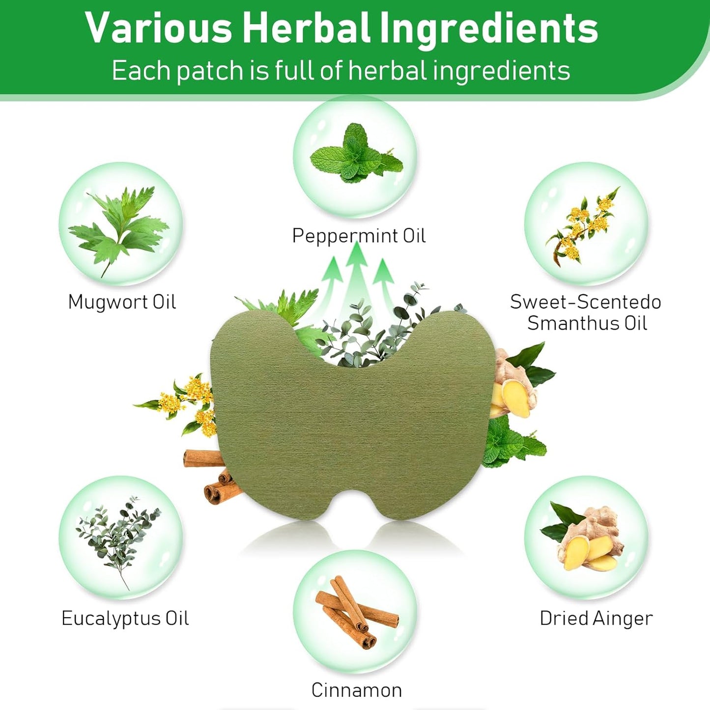 84Pcs Knee Patches, Warming Herbal Patches Wormwood Extract Sticker Heat Patches for Knee, Back, Neck, Shoulder