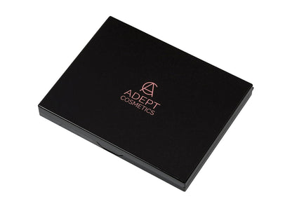 The Adept Palette in Singularity Black - Double Sided Magnetic Empty Palette with Divider, Holds Over 100 Single Round Standard Sized Eyeshadow Pans, Hardshell Case