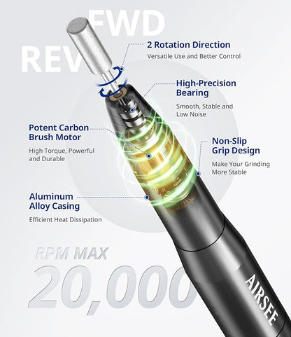 Airsee n14 electric nail drill,