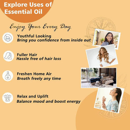 Cedarwood Essential Oil for Diffuser Skin Hair Holiday Home Care