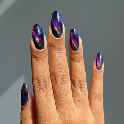 Cirque Colors Dream Within a Dream - Indigo Blue Magnetic Multichrome Nail Polish - 0.37 Fl Oz (11 mL) - Vegan & Cruelty-Free