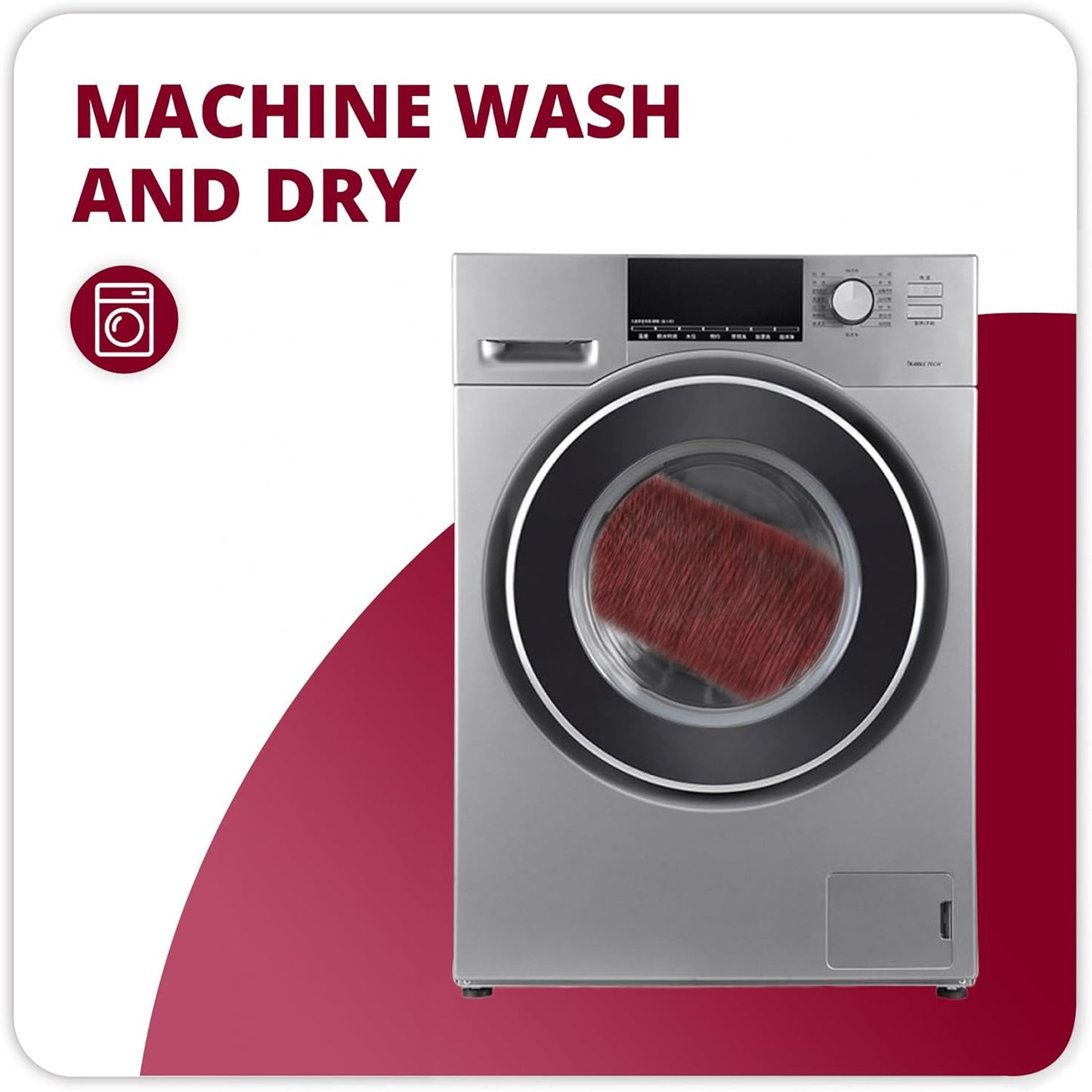 Bath Mat,Ultra Thin Bathroom Rugs,Rubber Bath Mats for Bathroom,No Slip Bath Rugs,Quick Dry,Machine Washable,Low Pile,Absorbent,Shower Outside,Sink,Home Decor Accessories.Red,1'5"x2'3"(17x27inch)