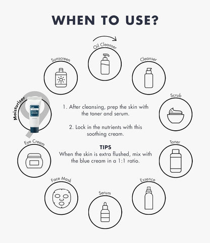 DearKlairs Rich Moist Soothing Cream 20ml, Repair Skin Barrier, Sensitive Skin, Hypoallergenic, Centella Asiatica, Ceremide, Moisturizer, Hydration, Protective layer Beta Glucan, Non-sticky, K-beauty