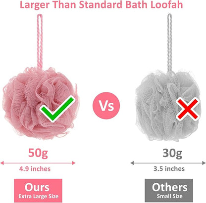 5 piece exfoliating loofah set