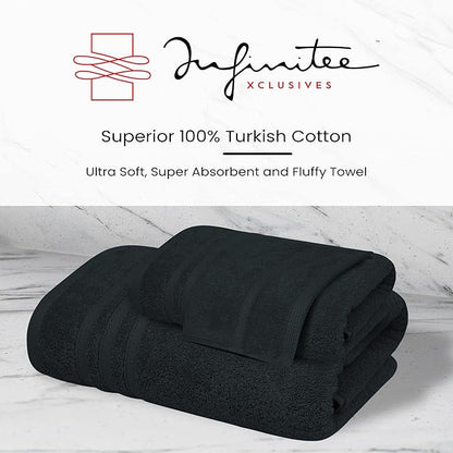 Infinitee xclusives black hand towels