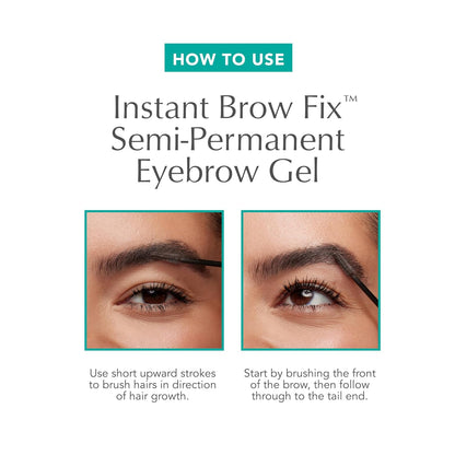 Thrive Causemetics Instant Brow Fix Semi-Permanent Eyebrow Gel, Waterproof Tinted Eye Brow Gel with Vitamin B5, Smudge-Proof, Long Lasting Definition, Vegan & Cruelty Free, Audrey (Medium Brown)