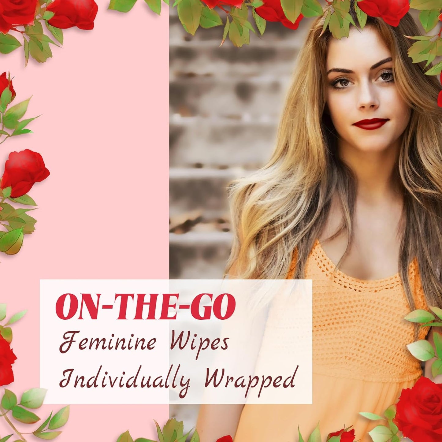 Feminine Wipes Individually Wrapped, Flushable Wipes Travel,Travel Wipes for Women,Feminine Care Wet Wipes Travel Size Vaginal Wipes for Adult, Girl and Homeless200