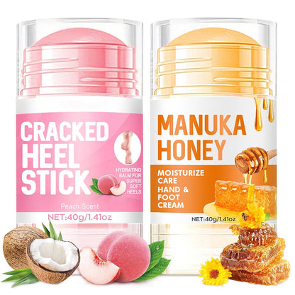 2PC Hydrating and Anti-Cracking Foot Cream, 2025 Upgraded Smooth Steps Foot Therapy Balm, Foot Cream for Dry Cracked Heels and Feet Women Men