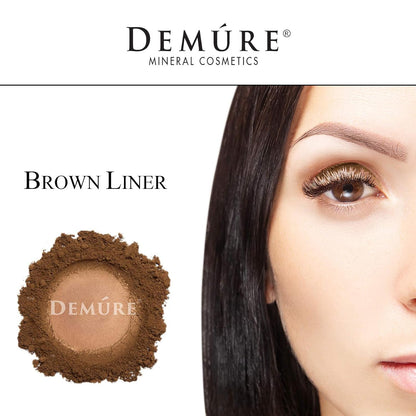 Demure Mineral Make Up (Brown Liner) Eye Shadow, Matte Eyeshadow, Loose Powder, Eye Makeup, Professional Makeup