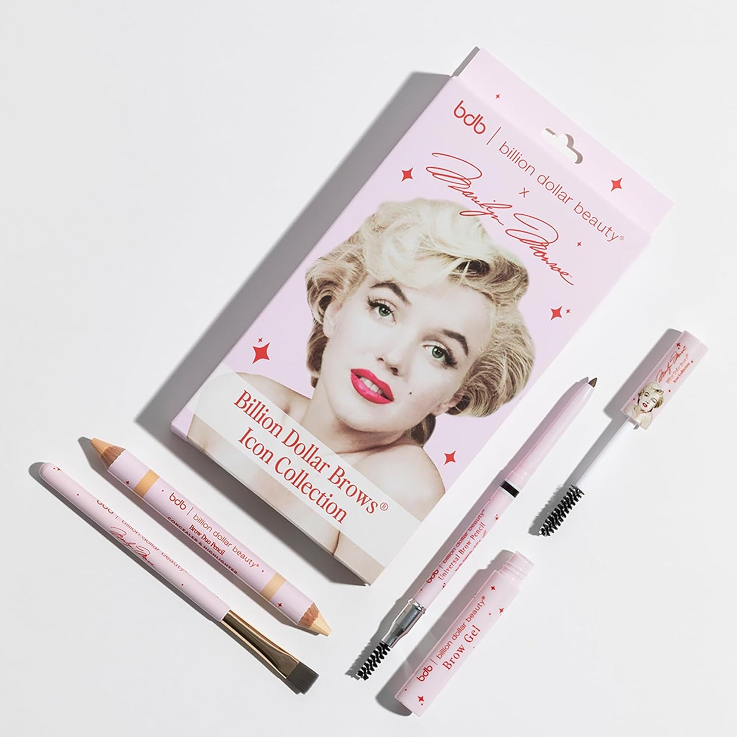 bdb Marilyn Monroe Universal Eyebrow Pencil - Precision Tip & Spoolie, Waterproof, Define Shape & Fill Brows