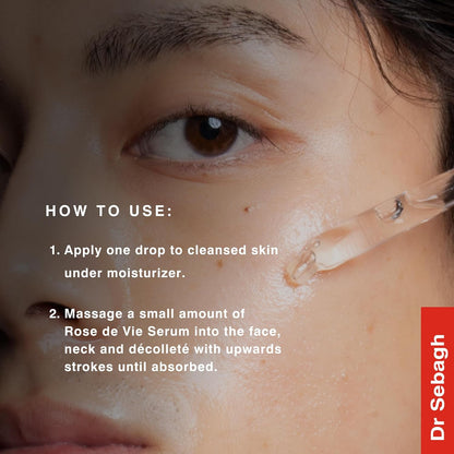 Rose de Vie Serum - 0.17 fl oz | Award-Winning Nourishing Anti-Aging Formula | Use with Dry, Mature, or Sensitive Skin | Designed to Soothe Redness & Irritation | Regenerating & Invigorating