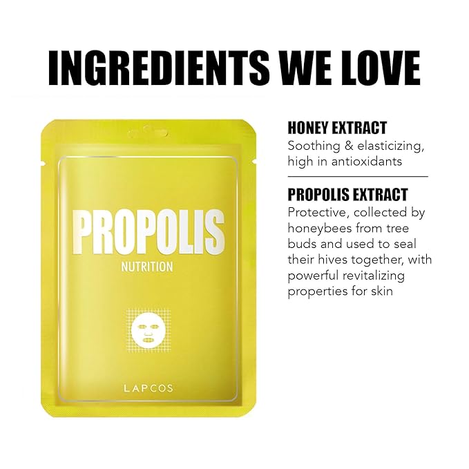 Lapcos propolis sheet mask, daily