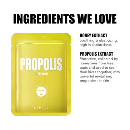 Lapcos propolis sheet mask, daily