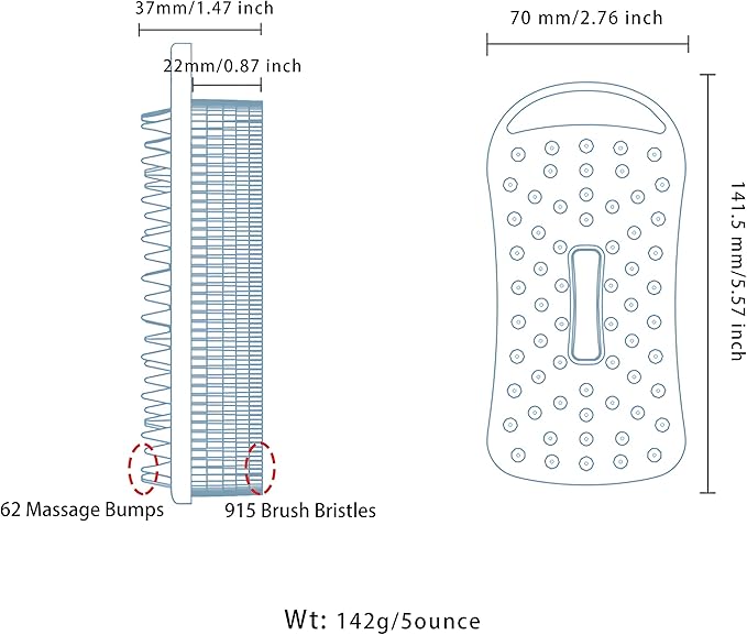2 pc silicone exfoliating body