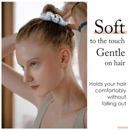OLESILK 100% Mulberry Silk-Scrunchies for