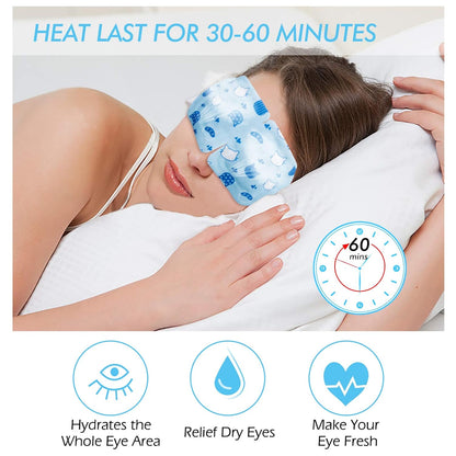 Jekeno Steam Eye Mask, 16 Packs Eye Masks for Dry Eyes Dark Circles and Puffiness, 40-60 Minutes Self Heated Steam Warm Eye Mask, Christmas Spa Gifts for Women
