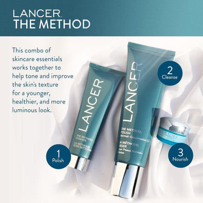 Lancer Skincare The Method: Cleanse Face Cleanser, Daily Face Wash with Salicylic Acid, Normal or Combination Skin, 4.05 Fluid Ounces