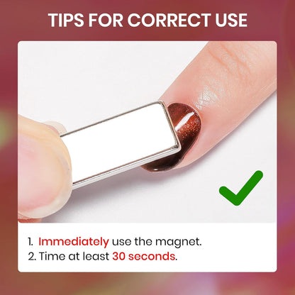 Cateye Magnetic Nail Polish Non Gel, Quick Dry Nail Polish Air Drying Fast Lacquer Manicure Gift For Women Girls 16ml