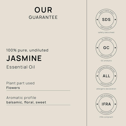 VINEVIDA Jasmine Essential Oil 4 oz - Undiluted Candle Scent DIY Scents for Candlemaking Bulk Soap Making Safe Skin, 7.18 Ounces, 120.0 milliliters, 4.0 Fl Oz, 1