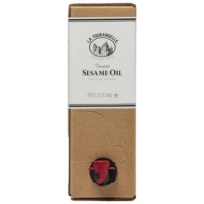 La Tourangelle, Toasted Sesame Oil, Great for Cooking, Add to Noodles, Stir-Fry, Vegetables, Vinaigrettes, and Marinades, 169 fl oz