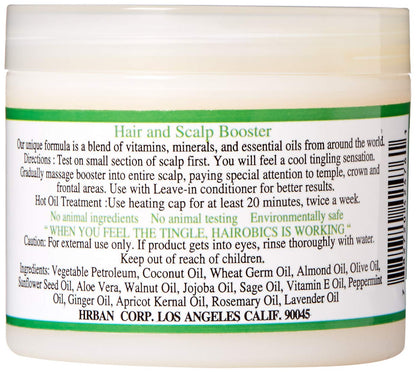 Hairobics Hair Booster for Slow Growth, Thinning Hair, Dandruff, Itchy and Dry Scalp - 4oz