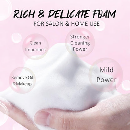 EMEDA Lash Shampoo Kit 2.02 fl oz Lash Cleaning Kit with Rechargeable Fan Dryer/Brush/Rinse Bottle, Oil-free Cleanser Wash for Extensions & Clusters & Natural Eyelashes, Cleaner for Eyelash Care