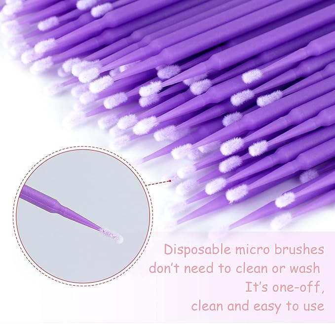 G2plus 500pcs cotton swabs, purple