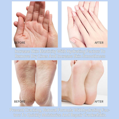 Crack Feet Prevention Stick 2PCS - Foot Care Cream Heel Balm for Dry Cracked Feet, Remove Dead Skin and Moisturize Dry Skin for Face, Knees, Elbows, Hands (2pcs, Citrus + Peach)