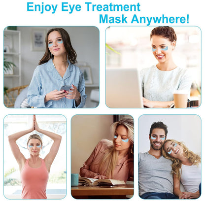 LAVONE Under Eye Patches-30 Pairs Hydrating & Anti-aging Eye Mask Skin Care for Dark Circles and Puffiness,Reduce Wrinkles,Eye Bags and Fine Lines,Eye Masks for Women and Man,with Hair Clips