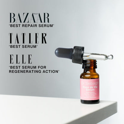 Rose de Vie Serum - 0.17 fl oz | Award-Winning Nourishing Anti-Aging Formula | Use with Dry, Mature, or Sensitive Skin | Designed to Soothe Redness & Irritation | Regenerating & Invigorating