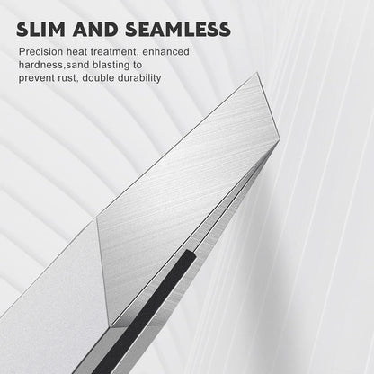 Tweezers Set - Professional Stainless Steel Slant Tweezers, Precision Tweezers Set for Shaping Eyebrows, Great Beauty Tools for Facial Hair, Ingrown Hair, Blackhead Removal(2Pcs Slant Tweezer)