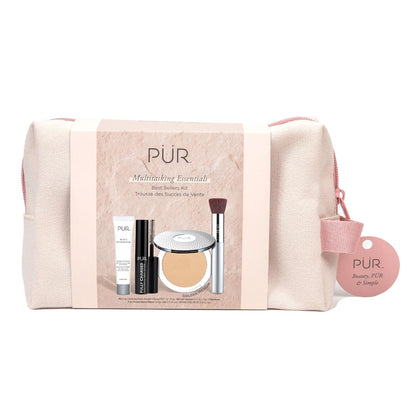 PÜR Beauty Multitasking Essentials Best Sellers Kit, Everyday Look Deluxe Kit, Condition & Moisturize Skin, Cruelty Free, Light Tan