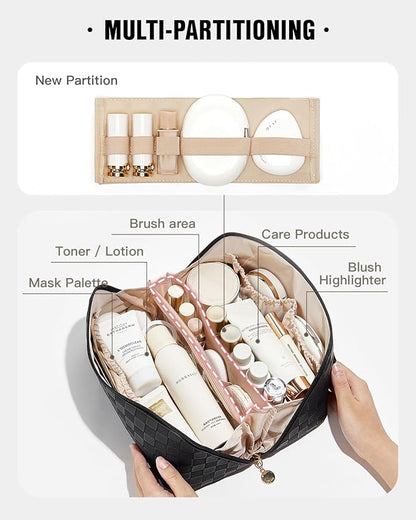 Eachy travel makeup bag,large capacity