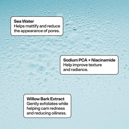 Bubble Skincare Bounce Back Hydrating Toner Spray - Balancing + Pore Minimizing Toner for Face - Made With Niacinamide + Willow Bark to Help Even and Mattify Oily Skin - On-The-Go Skin Care (55ml)