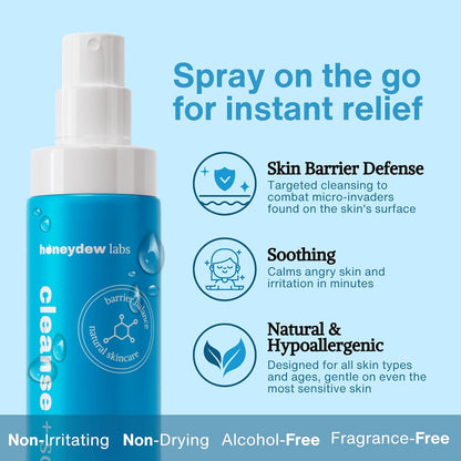 Hypochlorous Acid Spray – HOCl Face & Skin Mist for Acne, Eczema & Irritation – Multi-Purpose Skin Repair – Eyelid Cleanser, Post-Workout, Post-Procedure, Scalp, Sensitive Skin TSA 2 oz