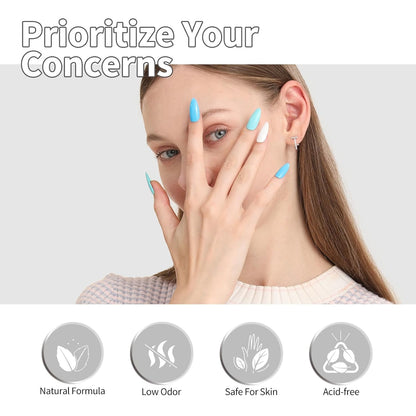 CANNI 2Pcs Acid Free Nail Dehydrator and Primer Set, Air Dry Nail Primer & Pre-dehydrator Nail Bond Gel Manicure Kit DIY at Home Salon Gifts