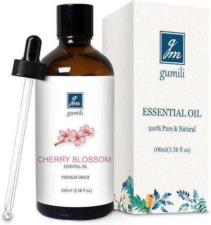 Cherry Blossom Essential Oil, Fragrance Oil for Candle Soap Making, Perfume for Women, Gift for Her - 3.38 Fl Oz 100ml