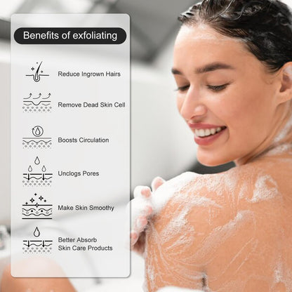 Korean Exfoliating Mitt - Exfoliating Gloves 3 Pack - Exfoliating Body Scrubber, Viscose Fiber Body Scrub Gloves, Dead Skin Remover for Smoother Skin, Self-Tan Prep & Removal