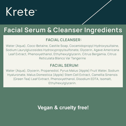 krete Probiotic Facial Cleanser 30-Second Routine for Glowing, Healthy Skin – 8 Ounces of Perfect Care for All Skin Types